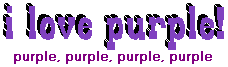 I Love Purple!