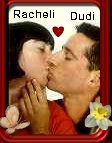 Racheli & Dudi kisssing
